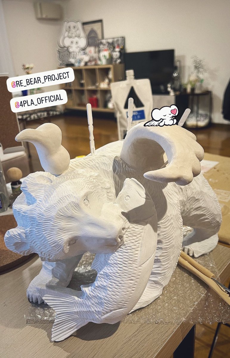 ___ko_no_mi___'s tweet photo. 久々の立体作品を制作中🔨
#4pla #rebearproject https://t.co/EO9s0PxOCI
