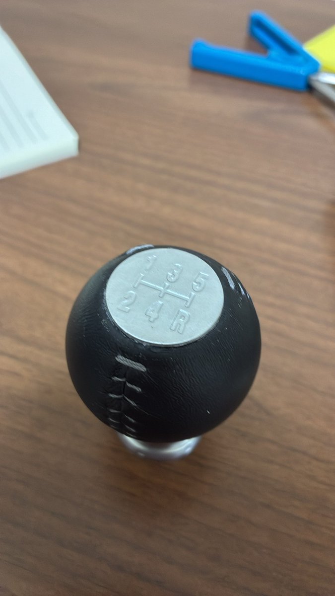 nbロードスター純正シフトノブに5速パターンがないので自作！ムラがあるけどかっこいい😎