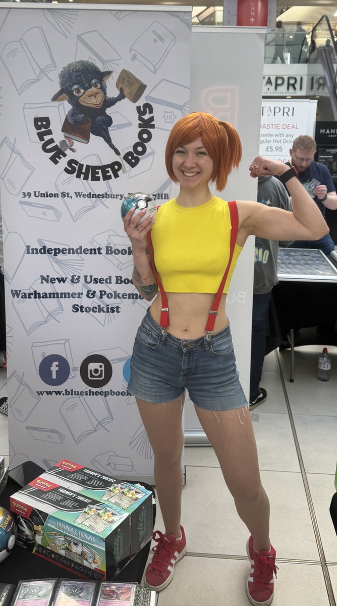Blue Sheep Books (@sheepbooks) on Twitter photo #BookFlock our lovely owner is at #MegaCon in Milton Keynes! 
She’s cos-playing as #MuscleMisty if you see her shout “Guns, Guns, Guns”💪 for an interaction! #BookFlock our lovely owner is at #MegaCon in Milton Keynes! 
She’s cos-playing as #MuscleMisty if you see her shout “Guns, Guns, Guns”💪 for an interaction!