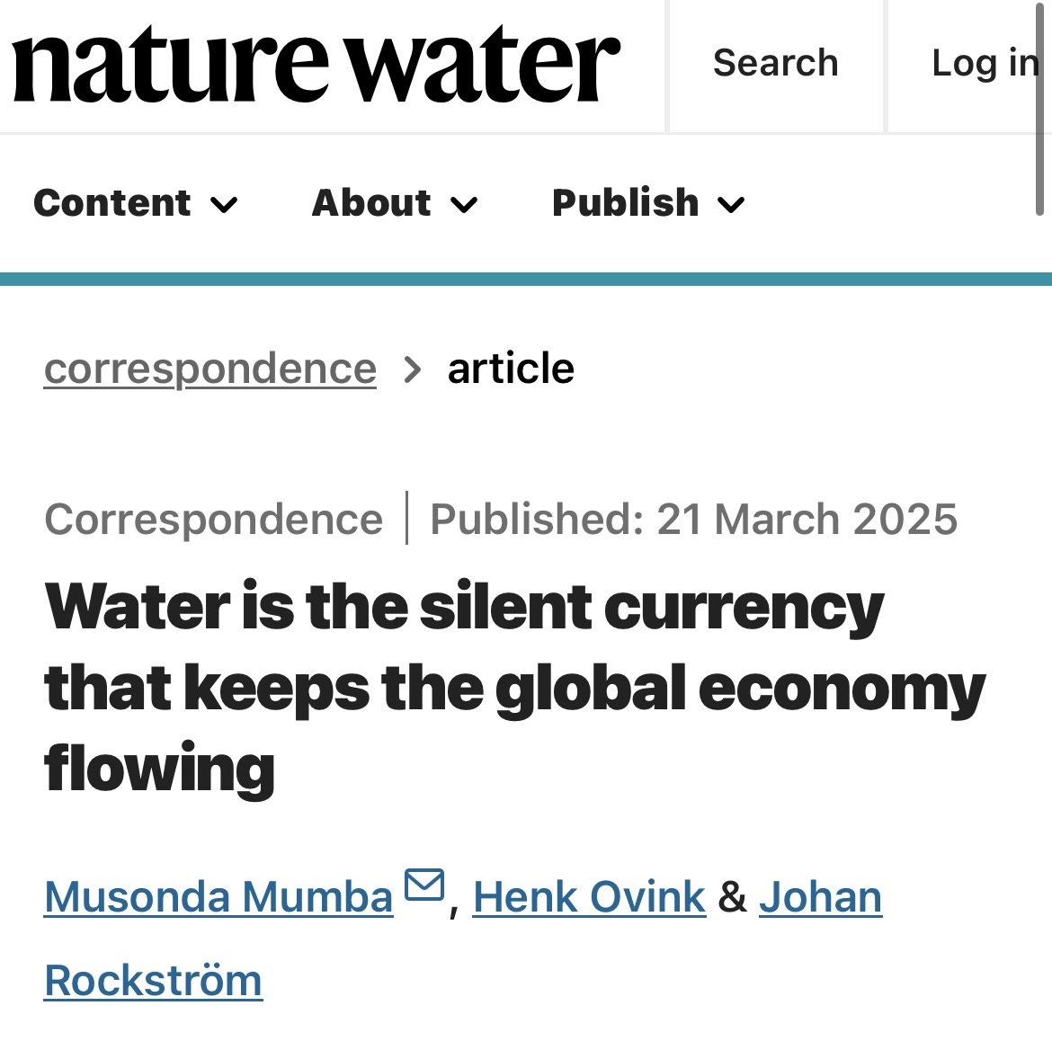 Convention on Wetlands (@ramsarconv) on Twitter photo 💧 This op-ed by <a href="/MumbaMusondam/">Dr. Musonda Xoliswa Mumba</a>, <a href="/henkovink/">Henk Ovink</a> and Johan Rockström highlights a critical truth: water is the foundation of economic security, yet it remains undervalued and mismanaged.
As climate change disrupts the hydrological cycle, we must embed water at the heart of global 💧 This op-ed by <a href="/MumbaMusondam/">Dr. Musonda Xoliswa Mumba</a>, <a href="/henkovink/">Henk Ovink</a> and Johan Rockström highlights a critical truth: water is the foundation of economic security, yet it remains undervalued and mismanaged.
As climate change disrupts the hydrological cycle, we must embed water at the heart of global