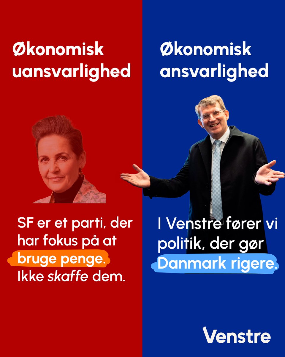 Rigtig godt landsmøde, SF’ere. Jeg håber, I ikke bruger al tiden på at lede efter pengetræer, så I også får lidt tid til at tale om, hvordan vi gør Danmark rigere 😊#dkpol