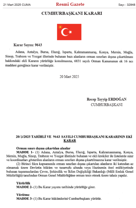 forestercihan's tweet photo. 21 Mart Dünya Orman Günü.

En iyi nasıl kutlanır? 

2 milyon m2 orman alanı ranta açılarak.

1 milyon 600 bin m2'si Antalya Konyaaltı'nda. 

Kuşa bakmaya devam Türkiye! https://t.co/jyd36qW3fe