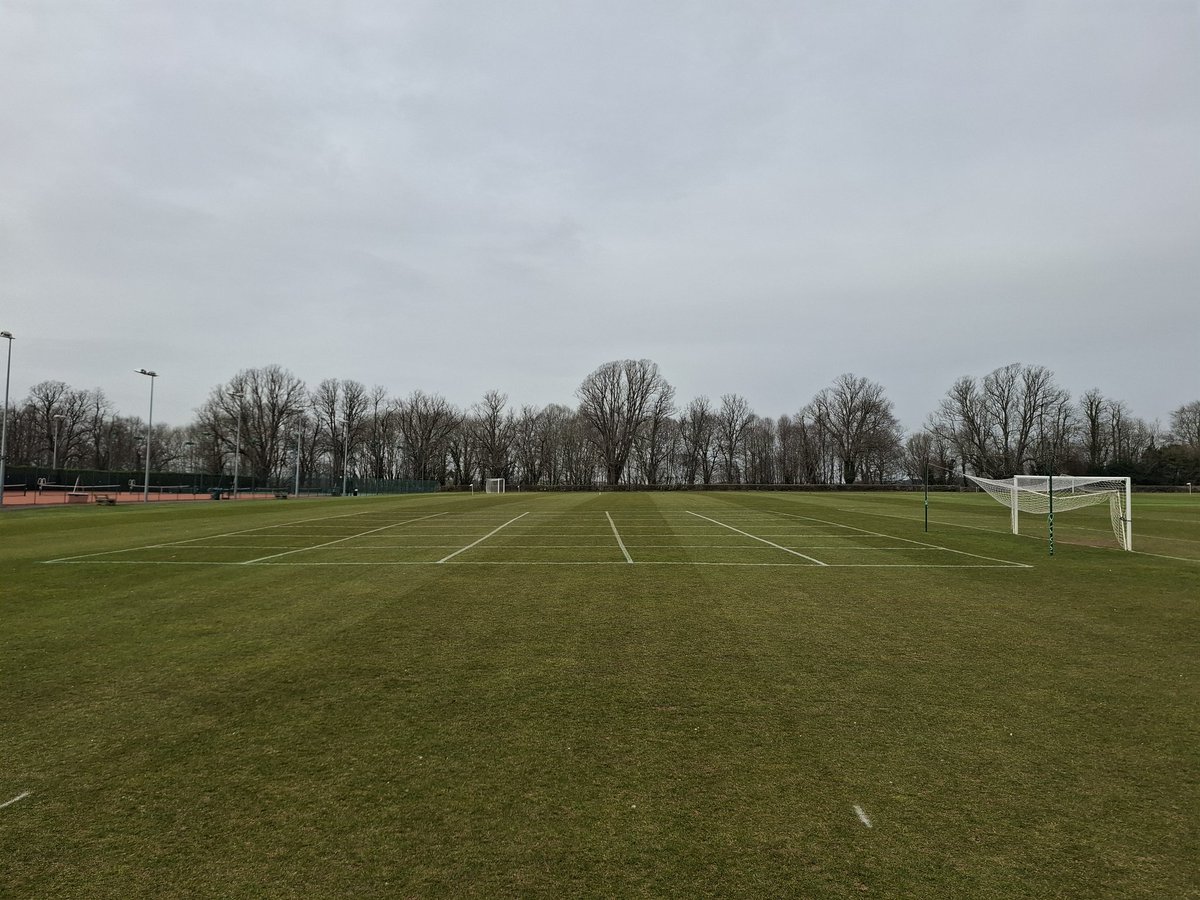 bjsargent89's tweet photo. Work has started on Sherborn cricket outfield this week. Getting ready for sand,seed, and fertilizer https://t.co/n1MibOxUvf