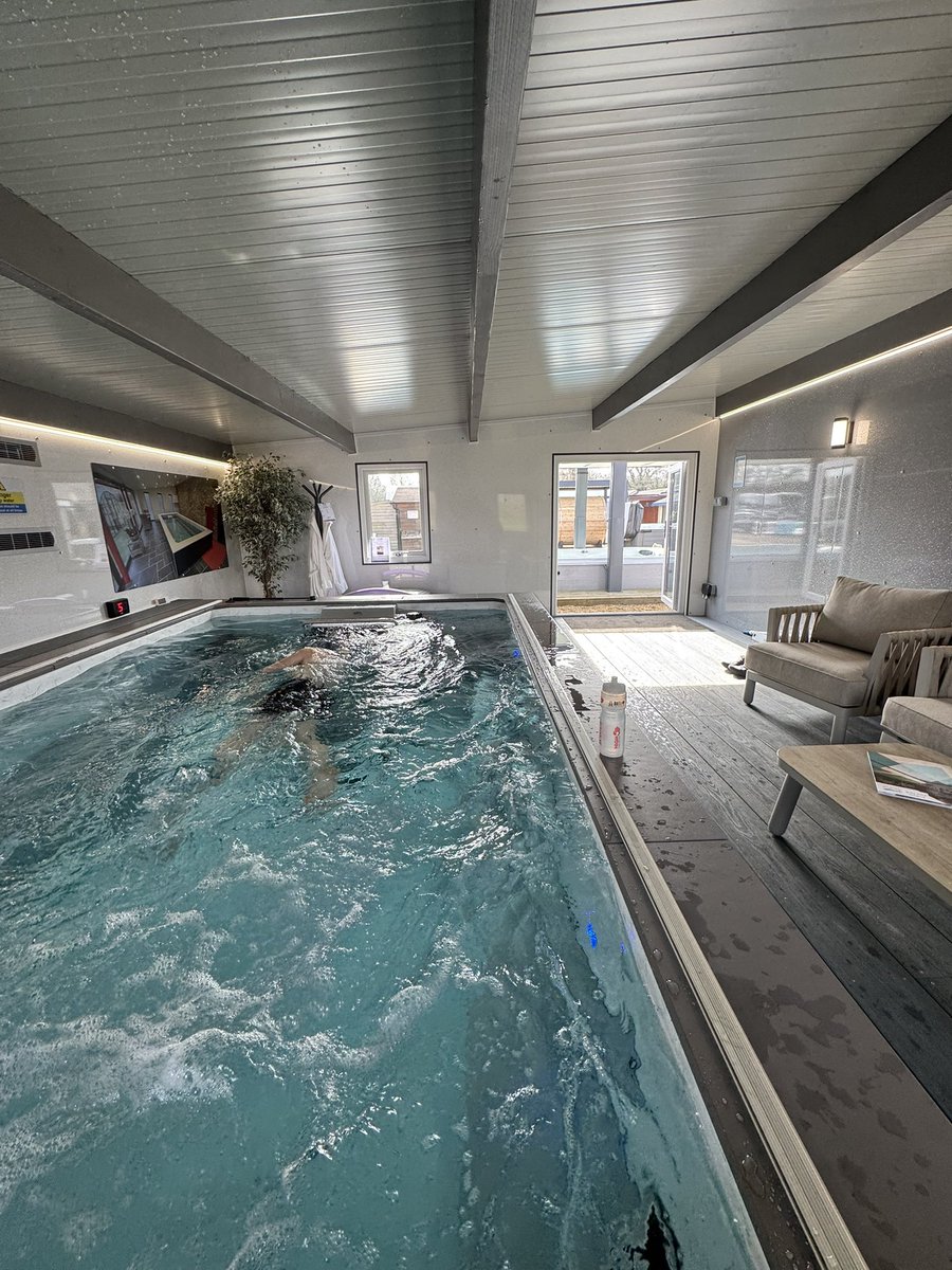 E N D L E S S  P O O L
.
.
Our Brand New #EndlessPool build at our Award Winning Showsite with so many exciting opportunities…

- Book a Wet Test 🩵
- Book and enjoy a weekly swim slot 

Call us to book ☎️ 01328 838834