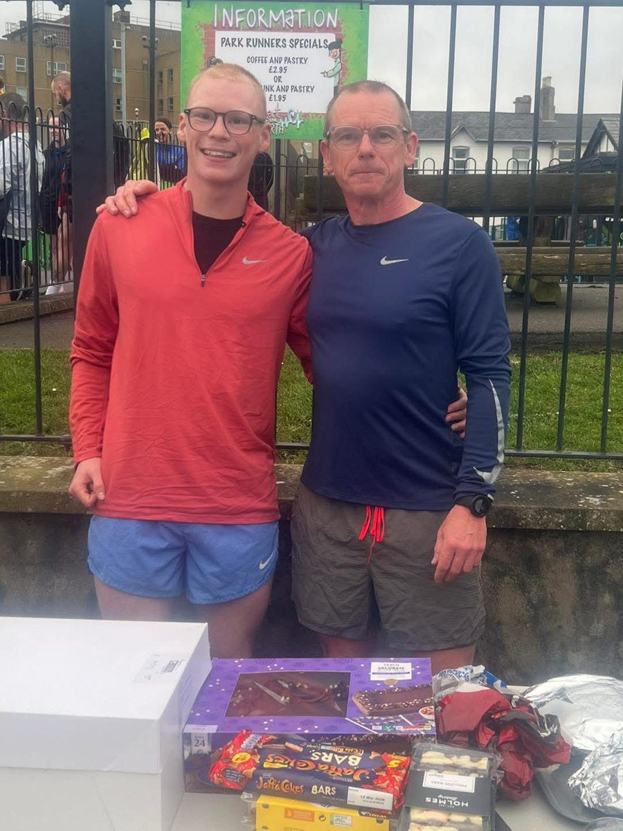 Congratulations to father and son Rab and Robbie completing their 250 run today! 👏🏽👏🏽👏🏽 #loveparkrun