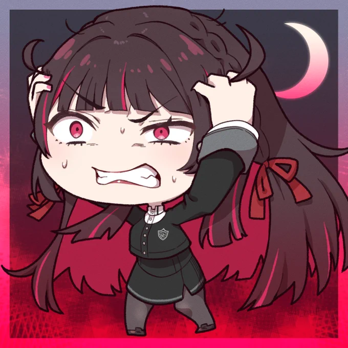 極月学園ミニキャラ揃ったよってだけの報告 #学マス #学マスFA 