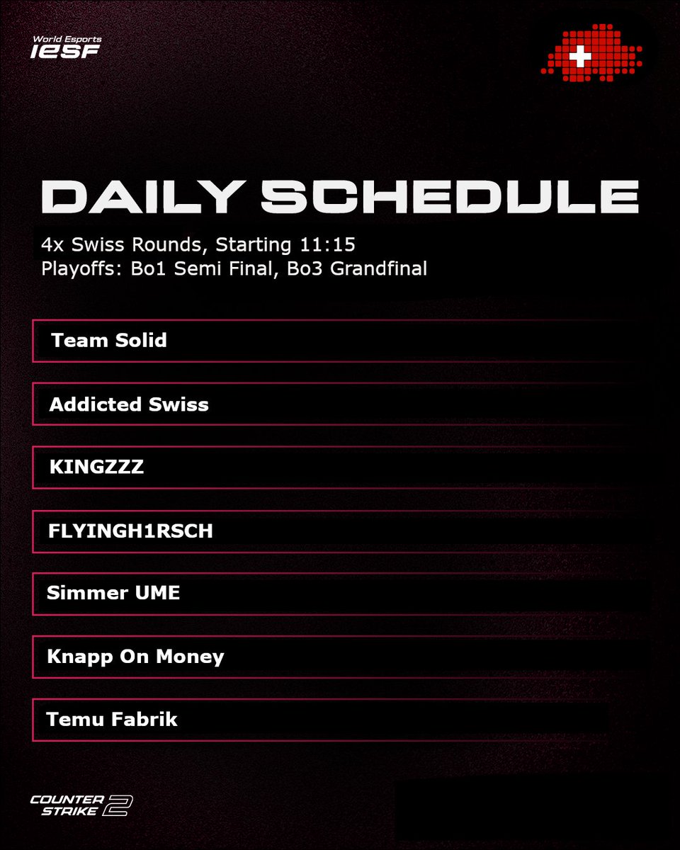 Swiss Esports Federation tweet media