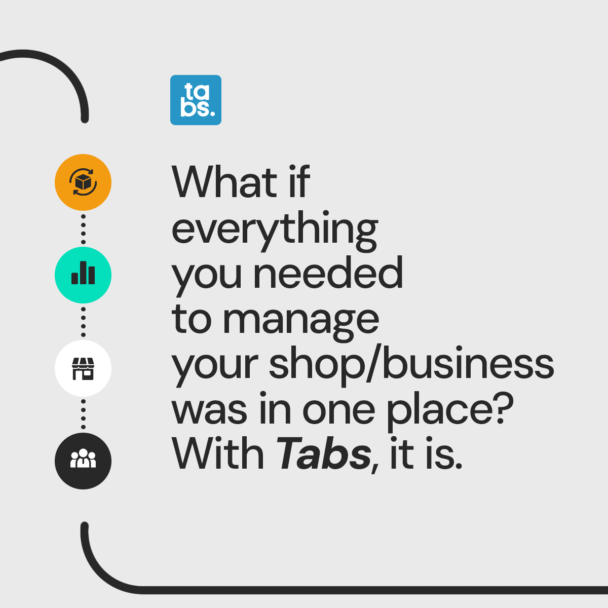 usetabsapp's tweet photo. Think Organize, Think Tabs. 🚀📦

Running a business is exciting—but keeping track of inventory, suppliers, and employees? That’s where things can get messy. Spreadsheets, manual logs, and endless guesswork make it harder than it should be.

That’s why we built Tabs—your all-in-one business management solution. From tracking stock 📦 to managing suppliers 🤝 to monitoring team performance 📊, Tabs helps you stay in control, effortlessly.

No more scrambling to find missing inventory. No more supplier miscommunication. No more operational blind spots. With Tabs, everything is streamlined so you can focus on what truly matters—growing your business.

✅ Track stock levels in real-time
✅ Keep suppliers and orders organized
✅ Gain valuable insights with an analytical dashboard
✅ Manage employees and assign tasks easily

The best part? Tabs scales with you. Whether you’re a solo entrepreneur, a startup, or a growing business, Tabs adapts to fit your needs.

So, the question is—are you ready to take control? 😉 Let’s get tabby!

#ThinkOrganizeThinkTabs #BusinessManagement #InventoryMadeEasy #StayInControl #TabsLaunch 🚀