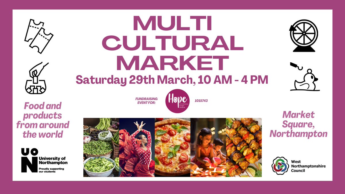 Northampton Hope Centre (@nptonhopecentre) on Twitter photo International students from <a href="/UniNorthants/">UniofNorthampton</a> are hosting a Multicultural Market in Northampton Market Square on Saturday, 29th March, in support of the Northampton Hope Centre. All proceeds will be donated to us. Join us for a vibrant day of global food and products!🥫🌍 International students from <a href="/UniNorthants/">UniofNorthampton</a> are hosting a Multicultural Market in Northampton Market Square on Saturday, 29th March, in support of the Northampton Hope Centre. All proceeds will be donated to us. Join us for a vibrant day of global food and products!🥫🌍