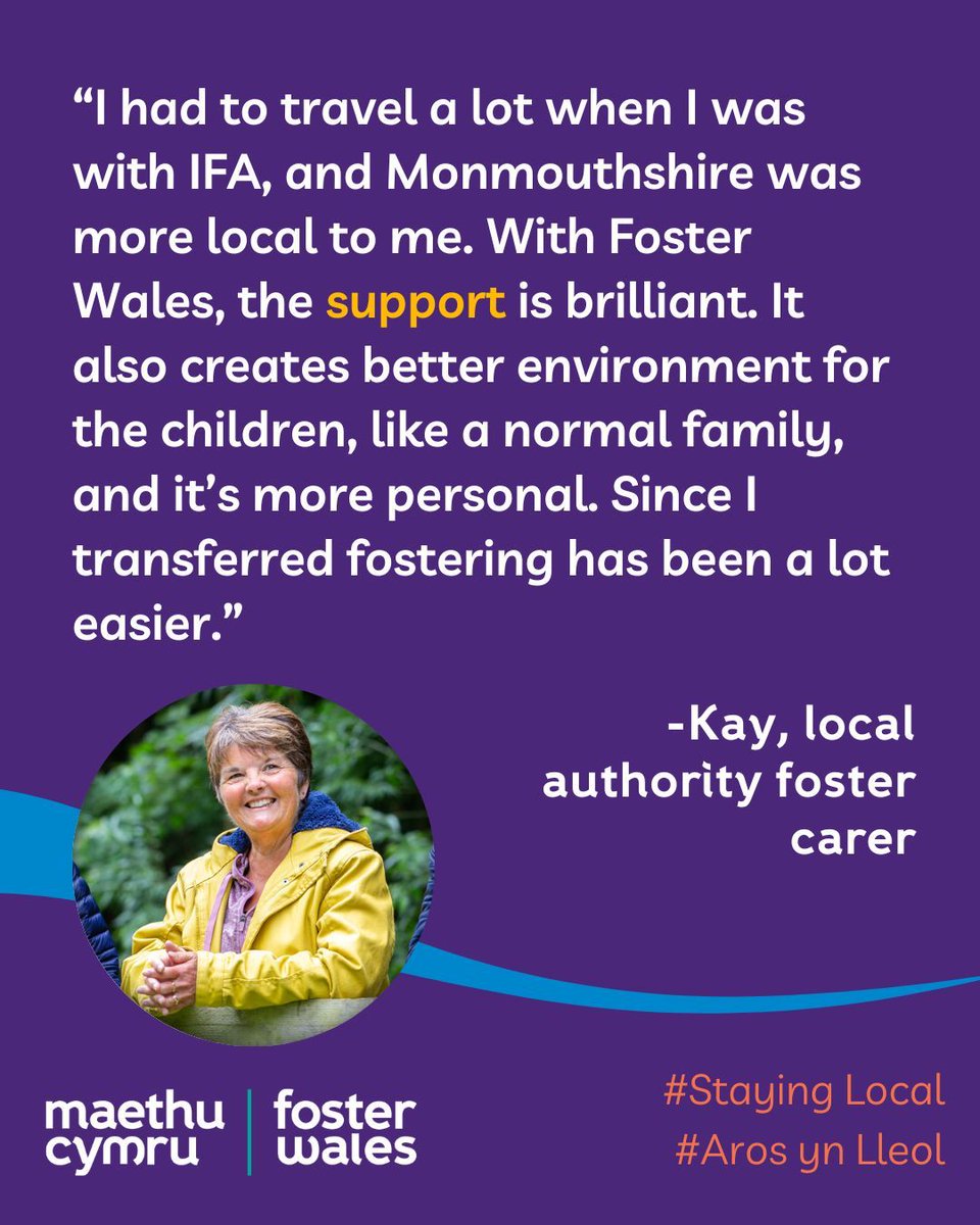 CaerphillyCBC's tweet image. 🌎Last year, only 31% of young people cared for by commercial fostering agencies stayed local.

👉Read the full story of Kay who fostered with a commercial agency and found it easier to foster with her local authority: fosterwales.monmouthshire.gov.uk/why-i-transfer… 

#StayingLocal #FosterWales
