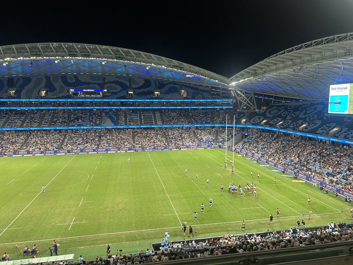 ChristypDoran's tweet photo. 20,572 fans in for the Waratahs vs Brumbies.

Wild game. https://t.co/9zlLR30EdA