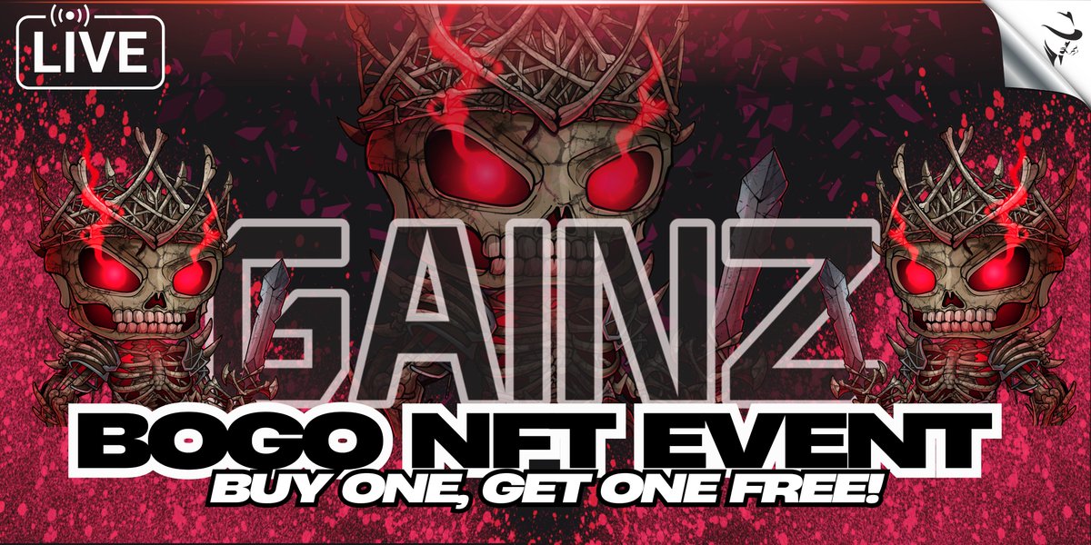 The <a href="/GAINZNFTs/">GAINZ</a>  BOGO is live!