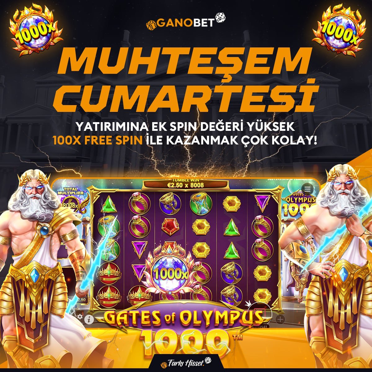 GANOBET TWİTTER RT ETKİNLİĞİ
Yapman gerekenler;
RT Yap
3 Arkadaşını etiketle
Kullanıcı adını gönderinin altına yaz

500₺ Pragmatic Play Bonusu Senin Olsun!

Son 30 gün içerisinde ve son sm ödülünüzden sonra 500TL yatırımınız olması gerekmektedir
-Son katılım: 22 Mart 23:59
