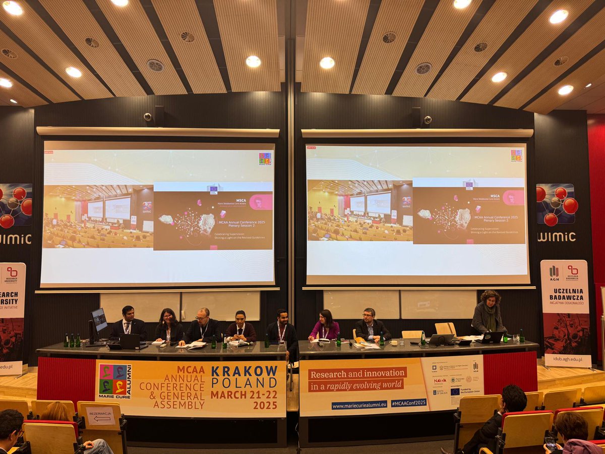 Mariecurie_alum's tweet image. Let’s continue insightful discussions at the #MCAAConf2025! 🗣️

The plenary session on “Celebrating Supervision: Shining a Light on the Revised Guidelines” is starting in Room 1!