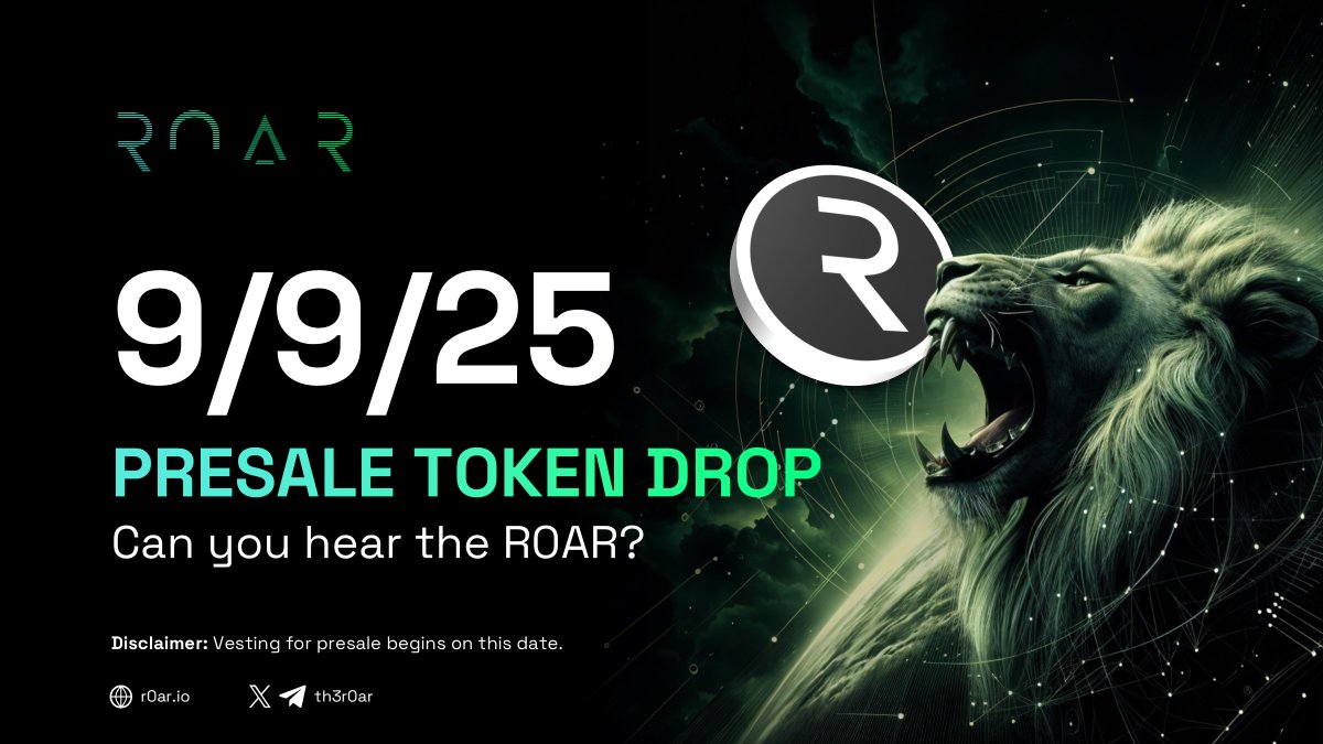 Set the date, pride! 📅

Presale vesting drops begin on 9/9. Token launch info to follow.

Are you ready?