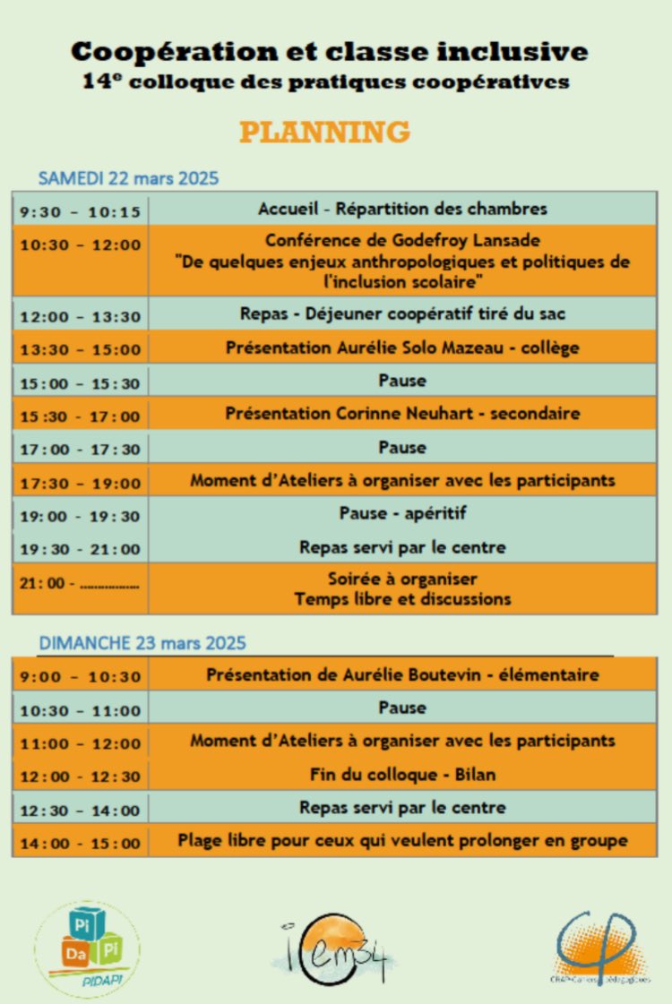 PIDAPI_asso (@pidapi_asso) on Twitter photo #colloque2025 le planning du colloque est disponible! Conférence de Godefroy Lansade en cours ! <a href="/icem_34/">Icem_34</a> <a href="/pidapi_asso/">PIDAPI_asso</a> <a href="/CahiersPedago/">Cahiers pédagogiques</a> #colloque2025 le planning du colloque est disponible! Conférence de Godefroy Lansade en cours ! <a href="/icem_34/">Icem_34</a> <a href="/pidapi_asso/">PIDAPI_asso</a> <a href="/CahiersPedago/">Cahiers pédagogiques</a>