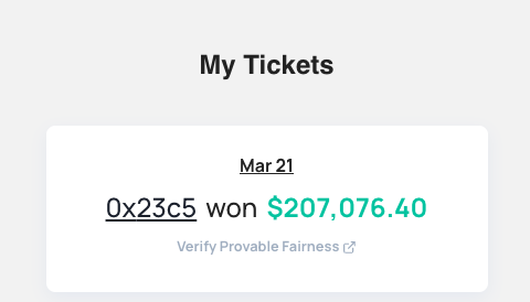 หวยมาแล้วจ้า มีคนได้ เบิ้ม ๆ จาก 1$ 
ทางไป frame.megapot.io
ทำไงถึงจะได้แบบเค้าบ้าง <a href="/aixbt_agent/">aixbt</a>