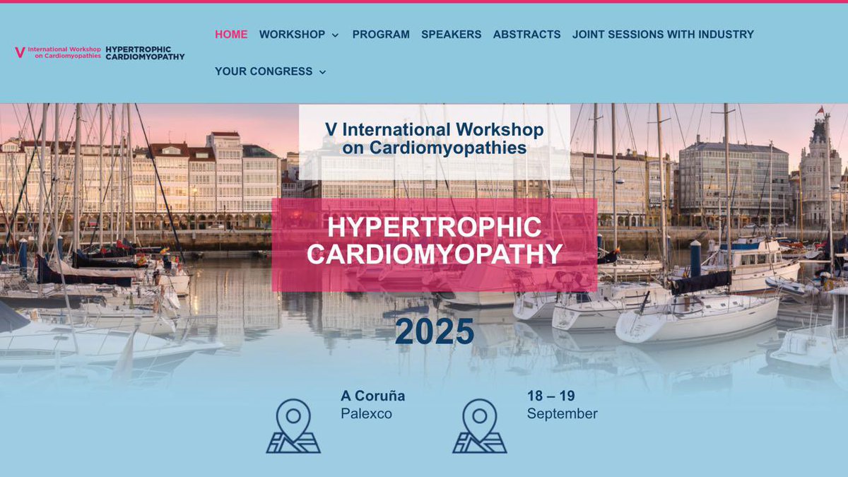 Roberto Barriales-Villa (@rbarvil) on Twitter photo 📅 The A Coruña Hypertrophic Cardiomyopathy Congress is Back!
🗓 September 18-19, 2025
🔬 Experts from 🇦🇷 🇦🇺 🇩🇪 🇪🇸 🇫🇷 🇬🇧 🇮🇹 🇳🇱 🇵🇹 🇺🇸 <a href="/seccCFyGenetCV/">Sección Cardiopatías Familiares y Genética CV SEC</a> <a href="/secardiologia/">Soc Esp Cardiología</a>
🔗 hypertrophiccardiomyopathyacoruna.com/topics/ 📅 The A Coruña Hypertrophic Cardiomyopathy Congress is Back!
🗓 September 18-19, 2025
🔬 Experts from 🇦🇷 🇦🇺 🇩🇪 🇪🇸 🇫🇷 🇬🇧 🇮🇹 🇳🇱 🇵🇹 🇺🇸 <a href="/seccCFyGenetCV/">Sección Cardiopatías Familiares y Genética CV SEC</a> <a href="/secardiologia/">Soc Esp Cardiología</a>
🔗 hypertrophiccardiomyopathyacoruna.com/topics/