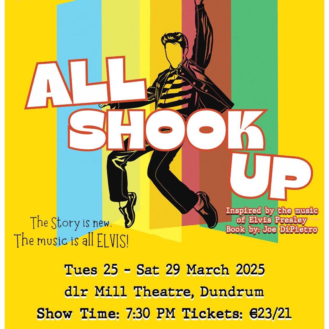 aims_pro's tweet photo. Good Luck @GlenDunMDS Glencullen with All Shook Up which runs from Tuesday 25 to Saturday 29 of March.
They’ll bring a hunk, a chunk and a bunk of burning love to this roustabout of a show! So let yourself go and follow the dream to tickets. #allsoldout #everybodyin Xxx😉 https://t.co/2omQmwqGOj