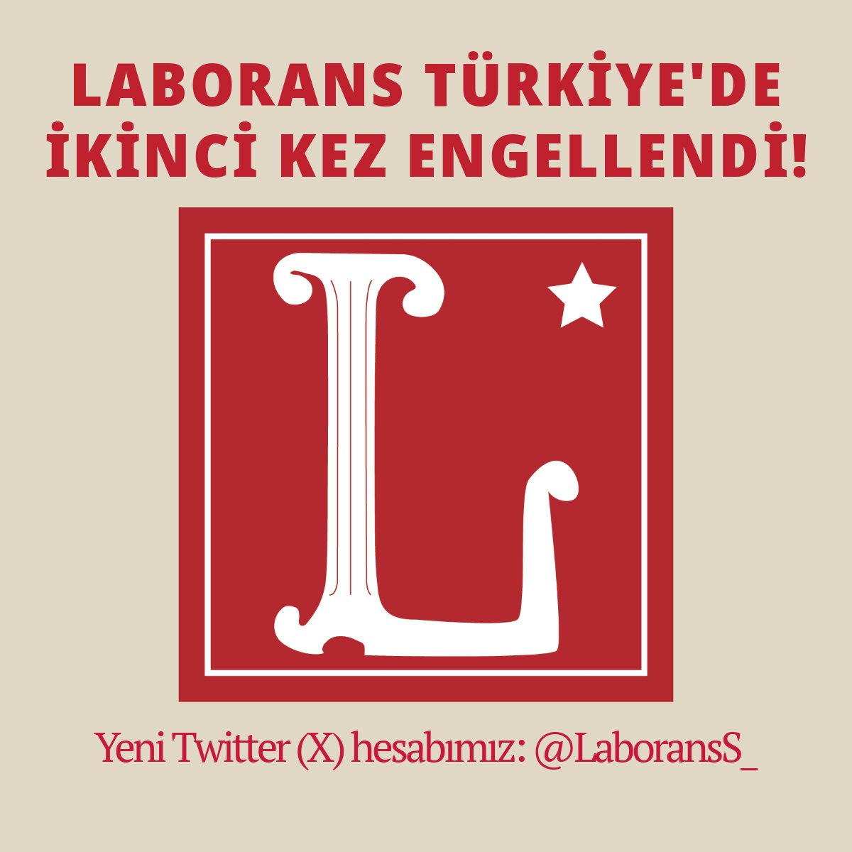 LaboransS_'s tweet image. Erişim engeli ve kısıtlama ablukasını dayanışmayla yıkalım! 🚩

Yeni hesabımız kısıtlandığı için artık buradayız! Bütün yoldaşlarımızdan takip ve paylaşma dayanışması bekliyoruz!