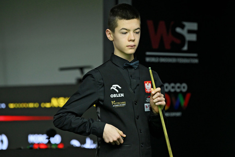 🇵🇱 MICHAL SZUBARCZYK EARNS TOUR CARD 🎟️

Fourteen-year-old Michal Szubarczyk will be nominated for a two-year <a href="/WeAreWST/">WST</a> tour card after reaching the final of the EBSA European Championship!

He will face Liam Highfield, who has already secured a card via the #QTour Global