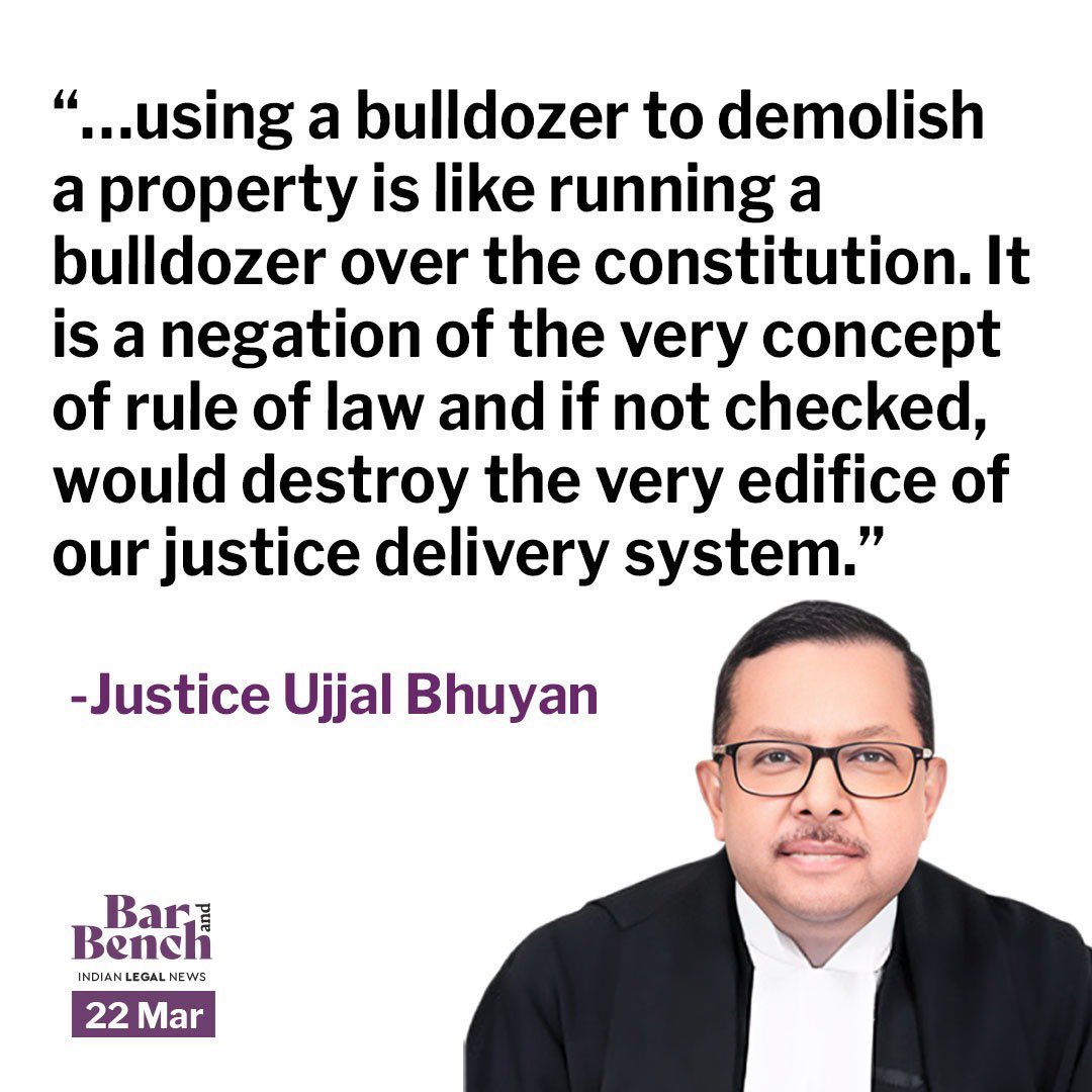 Well said Sir. But those using bulldozers must be held accountable &amp; punished