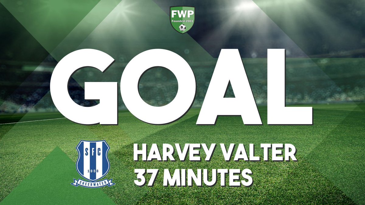 GOAL: SHEERWATER 1-0 Tooting &amp; Mitcham United - Harvey Valter (37') fwp.co/AWrTft