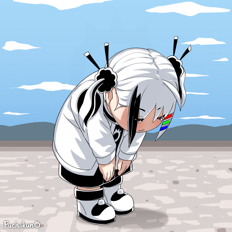 「おはモノチ「深々とお辞儀しまっち!」#MonochiProject 」|ぷちくん/puchikun（絵師）のイラスト