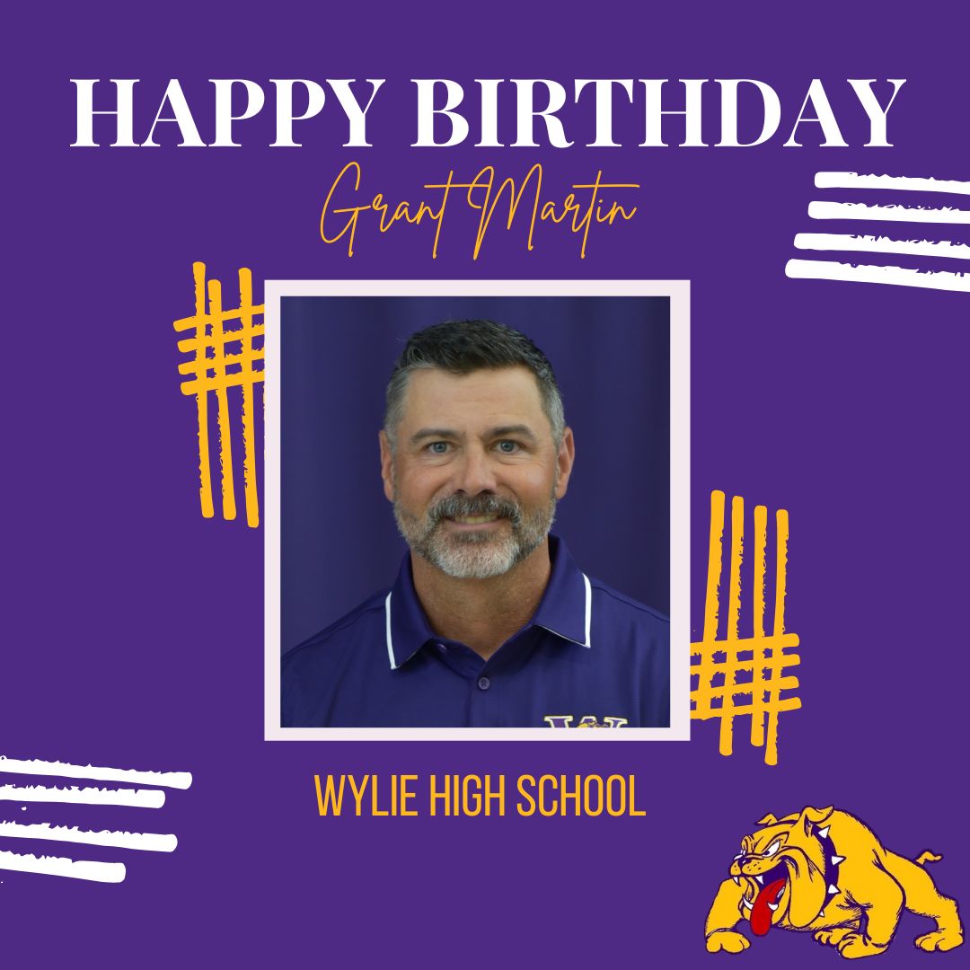 Happy birthday, Coach Martin!

#wearewylie