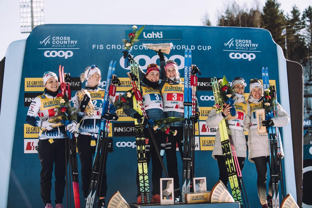 Team Sprint TOP3s:

🥇 Johannes Hoesflot Klaebo &amp; Even Northug 🇳🇴
🥈 Valerio Grond &amp; Janik Riebli 🇨🇭
🥉 Jules Chappaz &amp; Richard Jouve 🇫🇷

🥇 Coletta Rydzek &amp; Laura Gimmler 🇩🇪
🥈 Maja Dahlqvist &amp; Johanna Hagström 🇸🇪
🥉 Nadine Faehndrich &amp; Anja Weber 🇨🇭

#lahtiskigames