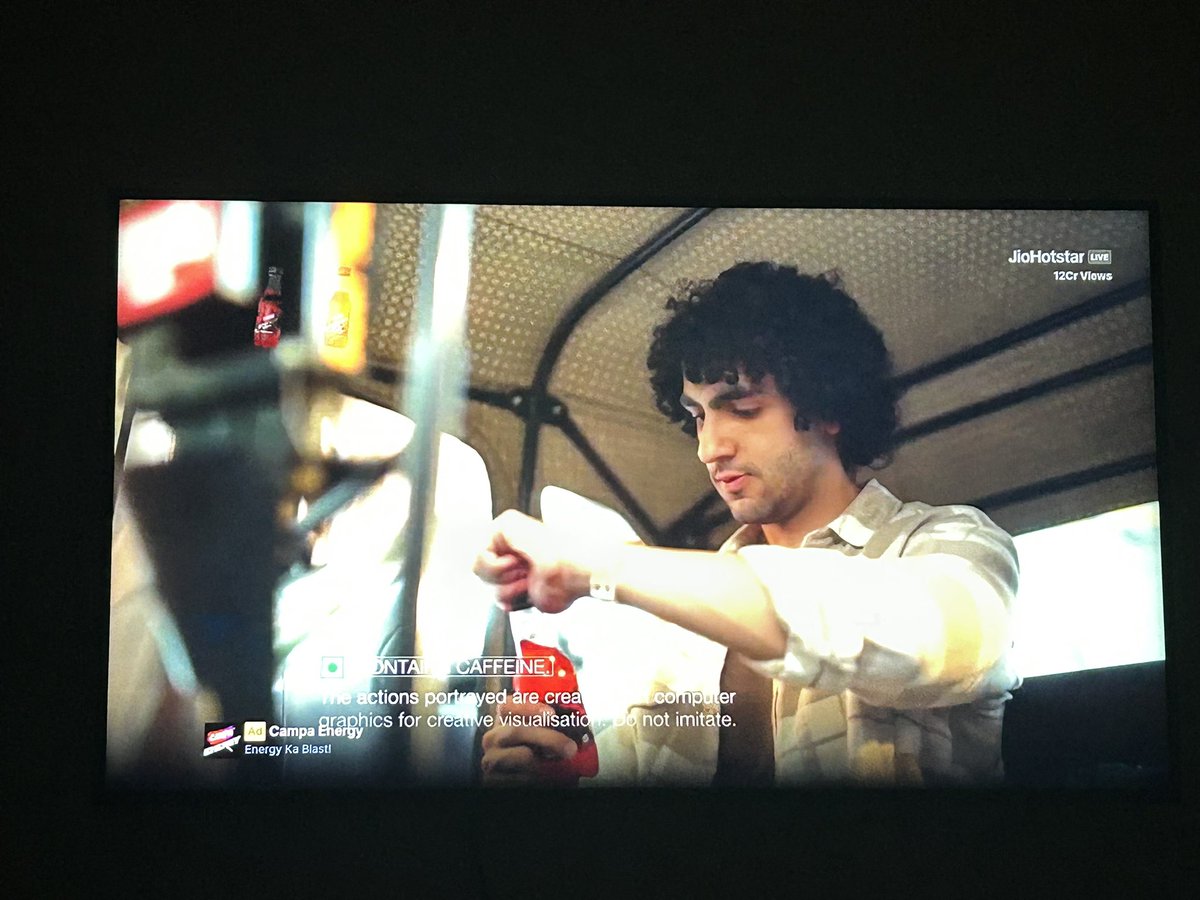 RichaaaaSingh's tweet photo. IPL starts today with the KKR vs RCB match. During the break, my dad became nostalgic when he saw the Campa ad on brand spotlight. Also noticed how these spotlight ads instantly grab attention - smart way for brands to make an impact! https://t.co/GPV0yQeyXm