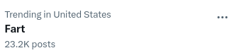 qoopypoopy's tweet photo. why tf is fart trending 💀 https://t.co/YfWuf6tKcL