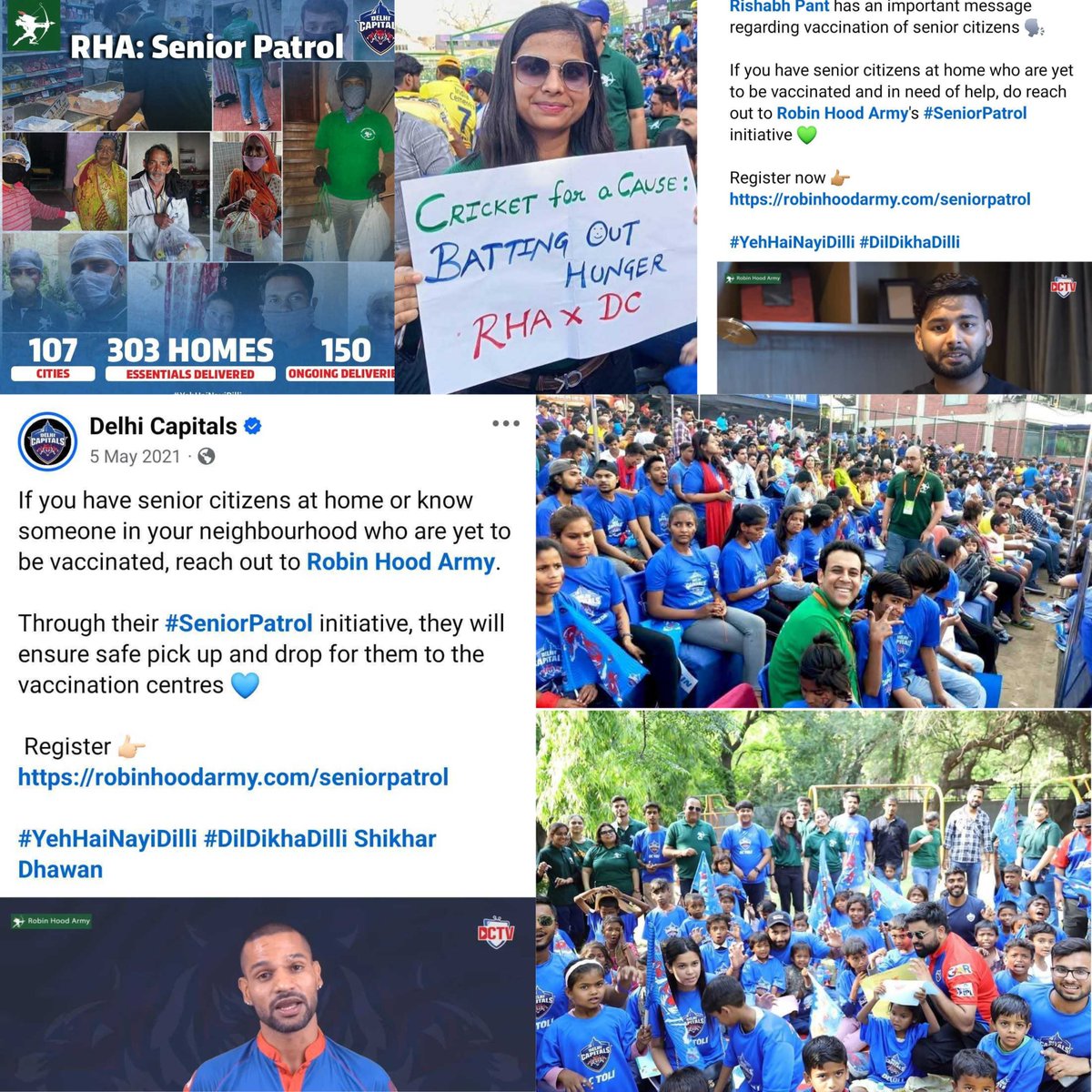 Robin Hood Army (@rha_india) on Twitter photo With IPL in full swing, a big thanks to <a href="/DelhiCapitals/">Delhi Capitals</a> for backing us through the years! 🏏❤️ From rescuing surplus food to creating lifelong memories for our kids—you’ve been a game-changer in our 10-year journey, and helping us serve 150M meals. 💚
#Zerohunger #RHA #RHAXIPL With IPL in full swing, a big thanks to <a href="/DelhiCapitals/">Delhi Capitals</a> for backing us through the years! 🏏❤️ From rescuing surplus food to creating lifelong memories for our kids—you’ve been a game-changer in our 10-year journey, and helping us serve 150M meals. 💚
#Zerohunger #RHA #RHAXIPL