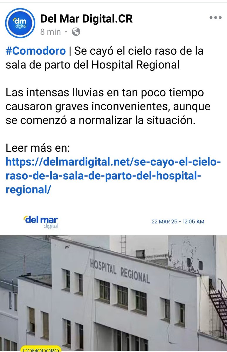 CHUBUT__News's tweet photo. Se cayó el cielo raso de la SALA DE PARTOS en el Hospital Regional de #Comodoro, por la lluvia.
Hola #NachoTorres
Ayer lanzaste tu revolucionario programa de salud en #Chubut
Ya sabés por dónde comenzar 👇 https://t.co/nfMQuQplIs