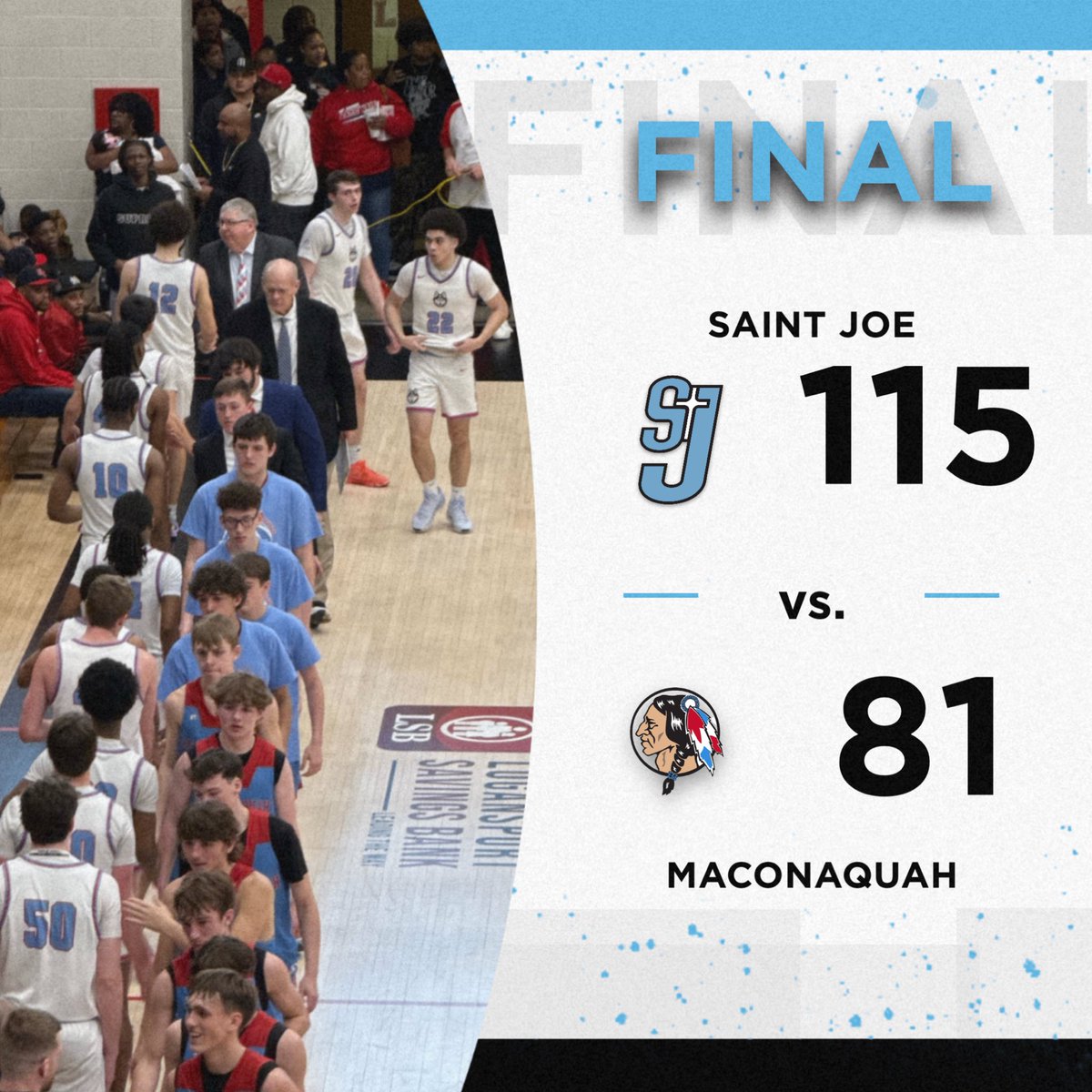 Huskies Win! 

FINAL: <a href="/SJhoopsquad/">SB Saint Joe Basketball</a> takes down Maconaquah, and is headed to the Semi-State Championship Game tonight!

Game Details:
Time: 8:00 PM
Location: Logansport High School
Opponent: Winner of Delta High School vs. East Chicago Central High School

Let’s pack the stands