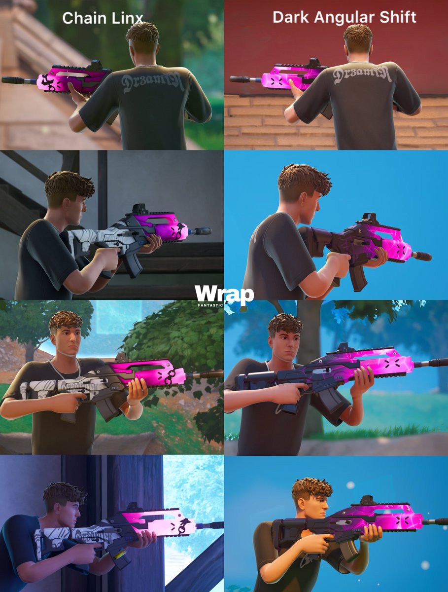 wrap_fn's tweet image. ⭐️Chain Linx vs ⭐️Dark Angular Shift

#Fortnite
#Clix
#WrapFan
