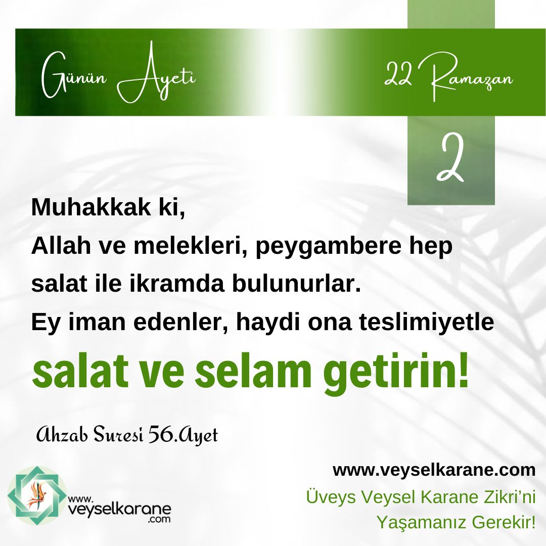 Gel. Mevlana'nın dediği gibi "Gel" zikre başla. Hayatın sevme ve sevilme içinde geçsin. Sana verilecek mükafatlardan bahsetmiyorum. Gel, aşık sevgisi ile gel, mutlaka gel. Yaşayacaksın, başkalarının yaşadıklarını  yaşayacaksın Sende yaşayacaksın sadece dinlemede kalma
#ÜVEYSLİK