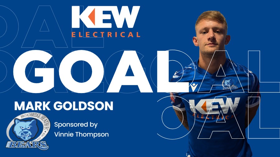BroadbridgeHeath FC (@thebearsbbhfc) on Twitter photo GOAL: AFC Croydon Athletic 0-1 BROADBRIDGE HEATH - Mark Goldson (19') #IsthmianLeague GOAL: AFC Croydon Athletic 0-1 BROADBRIDGE HEATH - Mark Goldson (19') #IsthmianLeague
