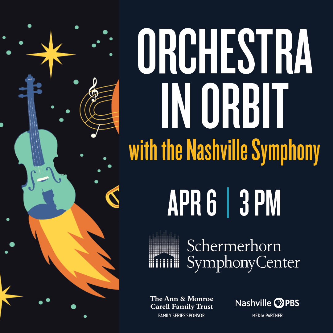 Nashville PBS (@nashvillepbs) on Twitter photo Nashville PBS is proud to be a media partner for the <a href="/nashvillesymph/">Nashville Symphony</a> Family Concert Series.
Next up is Orchestra in Orbit, a trip through the stars via music, Sunday, April 6!
nashvillesymphony.org/tickets/concer… Nashville PBS is proud to be a media partner for the <a href="/nashvillesymph/">Nashville Symphony</a> Family Concert Series.
Next up is Orchestra in Orbit, a trip through the stars via music, Sunday, April 6!
nashvillesymphony.org/tickets/concer…