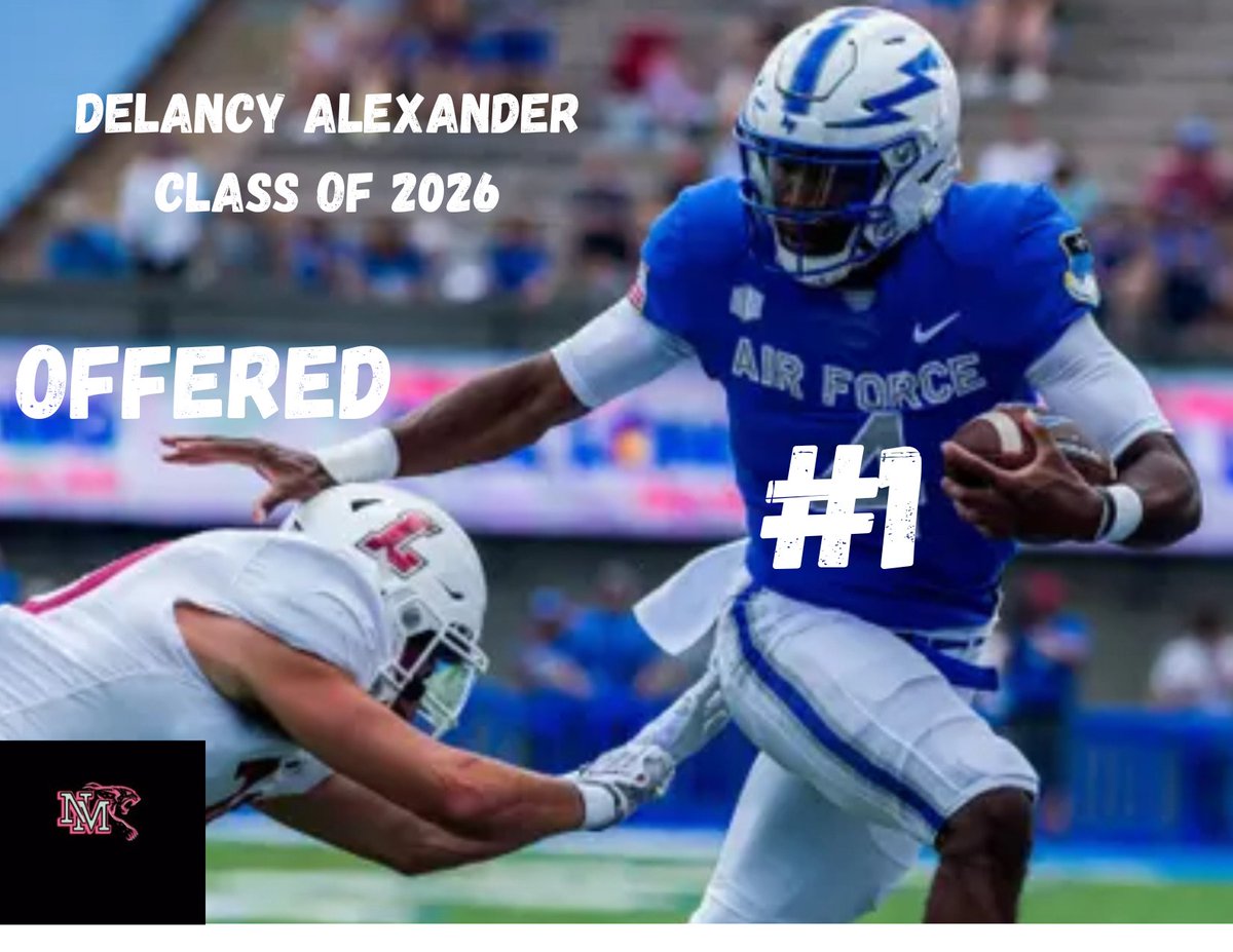 D J ALEXANDER (@djalexander1102) on Twitter photo When you "TRUST THE PROCESS" the sky is the limit! <a href="/raisingchamps_/">Raising Champions</a>
#HardWorkPaysOff #NewManchesterFB
"THANKFUL" and "HONORED" to receive a D-1 offer from US Air Force Academy. ✝️🏈 #jagnation When you "TRUST THE PROCESS" the sky is the limit! <a href="/raisingchamps_/">Raising Champions</a>
#HardWorkPaysOff #NewManchesterFB
"THANKFUL" and "HONORED" to receive a D-1 offer from US Air Force Academy. ✝️🏈 #jagnation