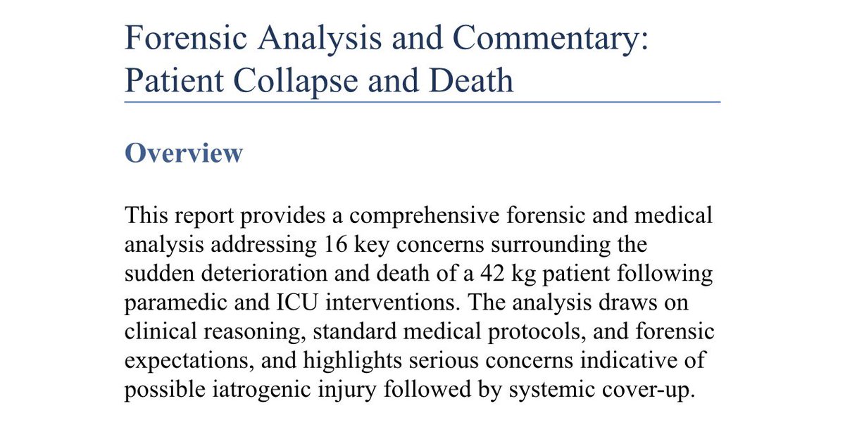 KateShemirani's tweet photo. Death by medical intervention. 
Brighton Hospital is currently under investigation for over 200 deaths and the coroner who is overseeing this case was in jail in 1997 for perverting the course of justice. Isn’t that something?

We have every single piece of forensic evidence and statements to back up what is detailed here.
The chief coroner for England has stated that the Coroner in Sussex denies that our daughter had any treatment in a hospital in Sussex. Please see the timestamp on the photograph on the right.

We have a crime reference number and multiple correspondence with the Chief Constable from two separate police forces. And yet, the chief Coroner has stated that the Coroner in Sussex denies that any report was made to the police by ourselves. 

We have so many photographs and 
videos that are Time stamped. Emails, statements and so much more that we will reveal when safe to do so. 

Now take a read. Today it was us tomorrow it could be you and yours. Did judiciary will protect the national homicide service unless you have your eyes and ears open and are willing to take them on.   

Read the documents,  reposted in the comments. We have everything to back this. 

Paloma Scarlet Shemirani. She lived  23 years.  Graduated Cambridge University, multi lingual. Roedean Scholar Talented designer and seamstress. Beauty Queen. A much loved daughter , sister, granddaughter, niece and a victim of a Cover-up.