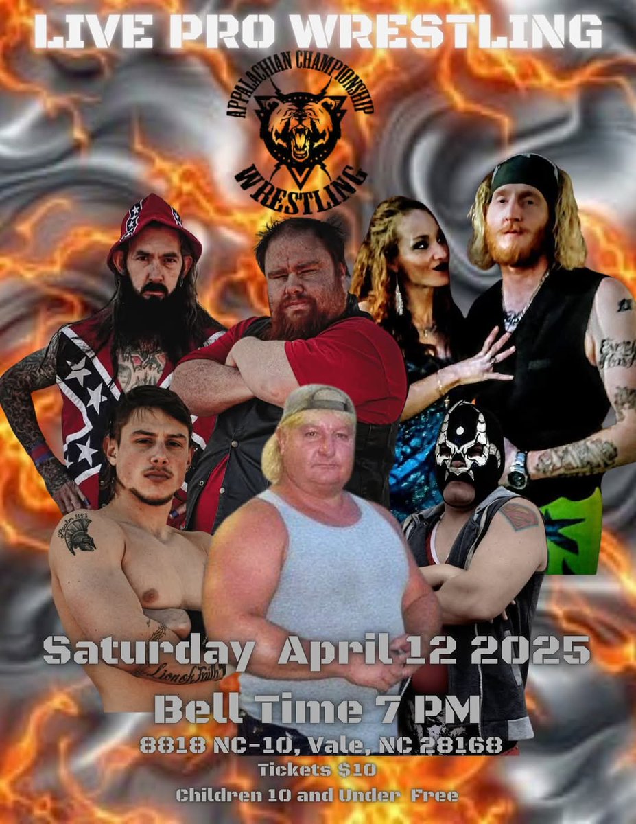 ACW returns to Vale NC on April the 12th. #wrestling #april12th