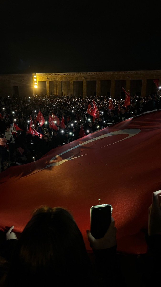 Dün gece Anıtkabir.