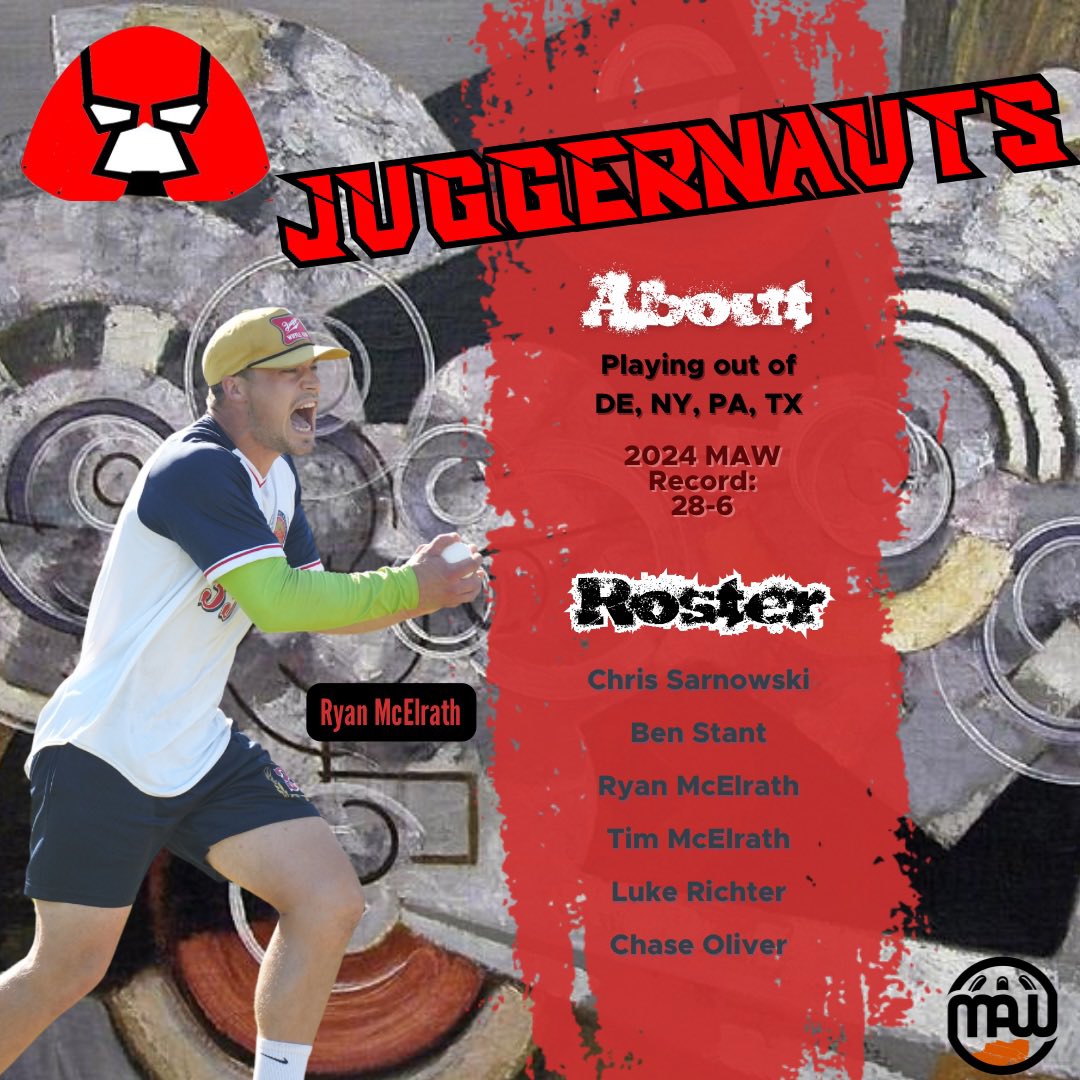 Opening Day Team Announcement #18:

The champs are unlikely to play a full schedule this summer as they rehab from lingering injuries, but they expect to be at full strength for the opener. Chase Oliver joins his TC35 teammate Luke Richter to round out the Juggs’ roster.