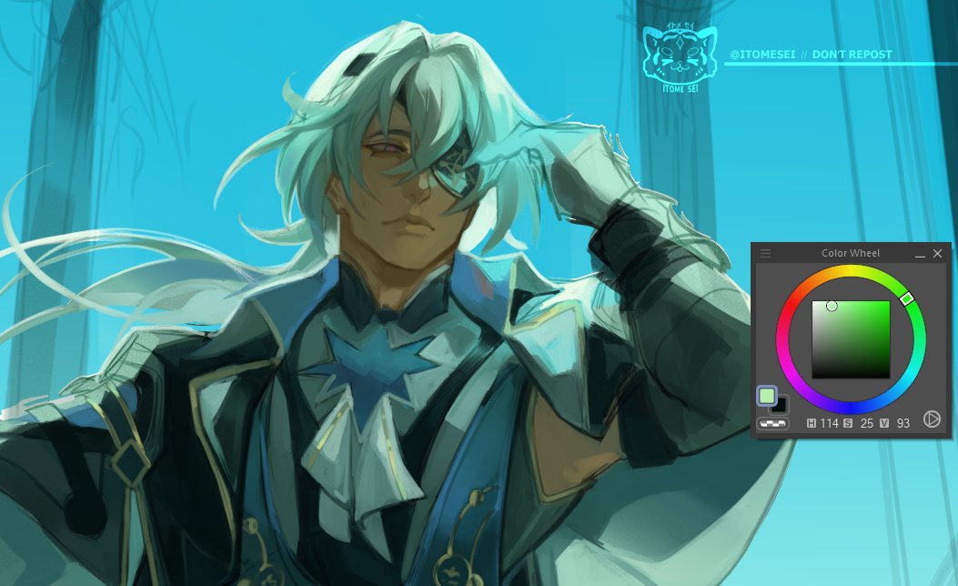 ItomeSei's tweet image. i had been drawing a lot lately, this time i'm working on anaxa
#AnaxaHSR