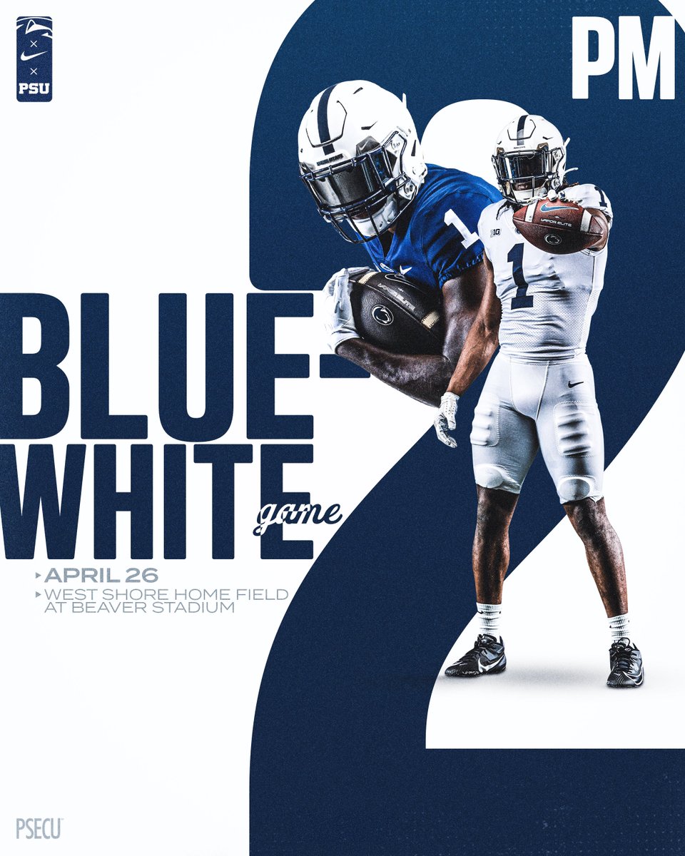 Only 5️⃣ Saturdays until Blue-White!

→ Saturday, April 26 / 2 PM

#WeAre