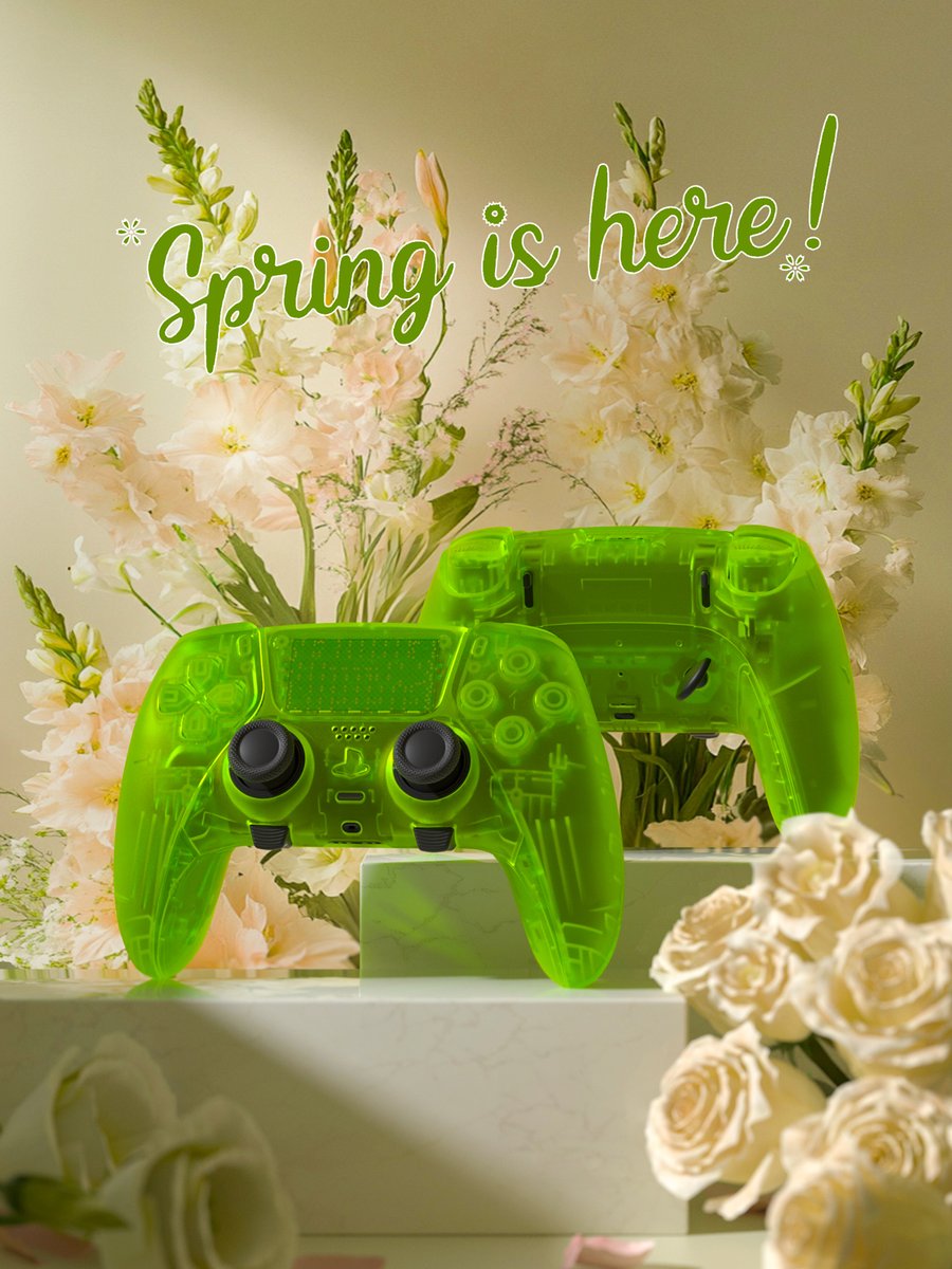 ExtremeRate's tweet photo. ๐ Bloom and Game On!
Springโs here โ treat yourself to up to 20% OFF and upgrade your gear! ๐ธ
Keywoeds | Clear Lime Green
๐ | #linkinbio
.
.
#springdeal #ps5 #PS5edge #playstation5 #playstation #ps5mods #ps5controller #dualsense #gaming #ps5pro #extremerate https://t.co/ngUxNP12aT