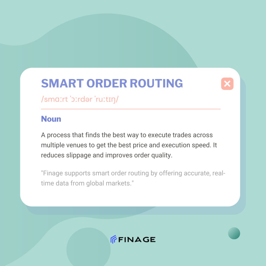 finageltd's tweet image. Smarter trades start with smart routing. Find the best prices across markets automatically.
#SmartRouting #OrderExecution #FintechAPI