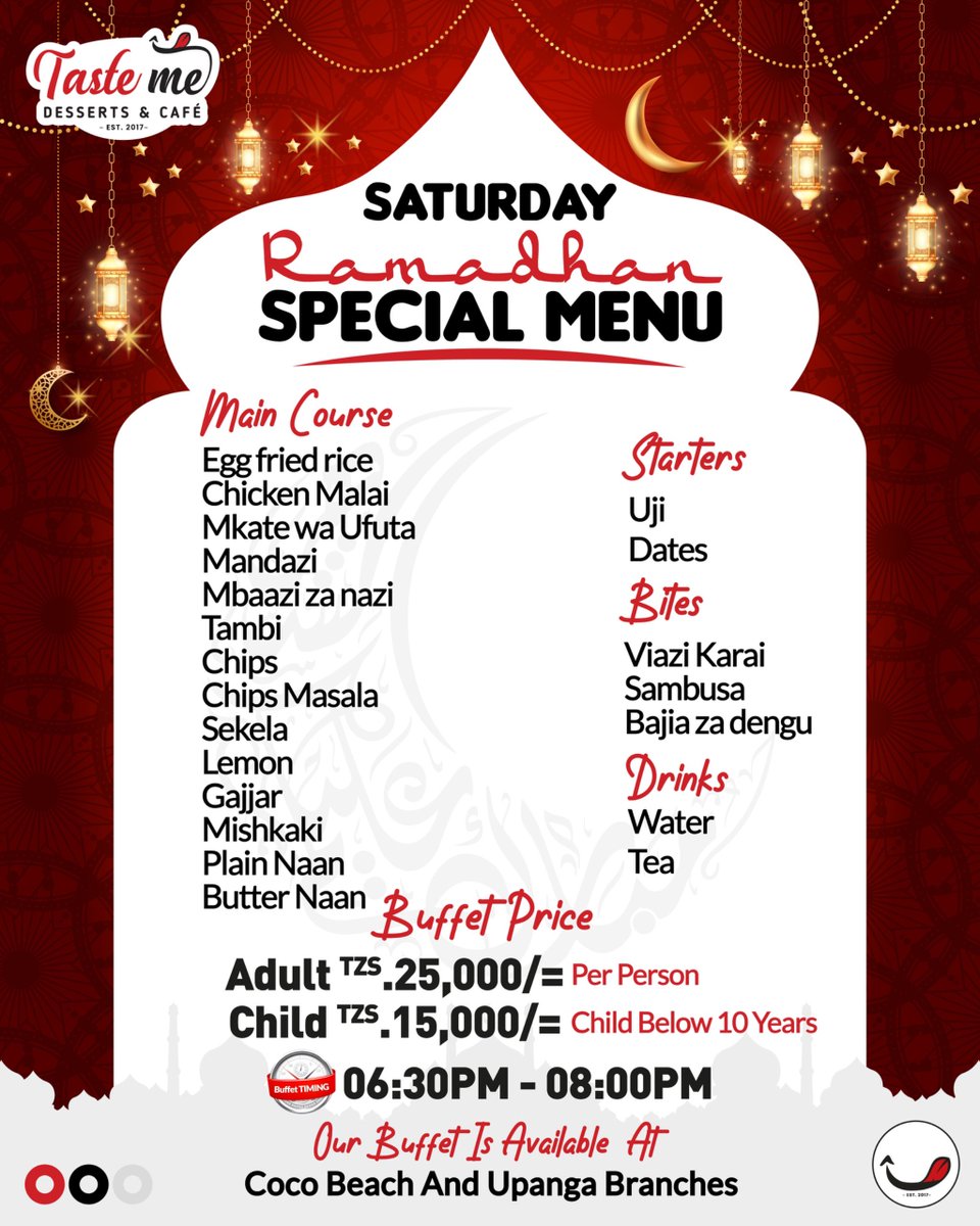 Upanga and Coco Beach Only #DessertHub #TheArtOfFlavours #OnlyAtTasteMe #TasteMeTanzania #daressalaam #tanzania #twittergulio #zanzibar