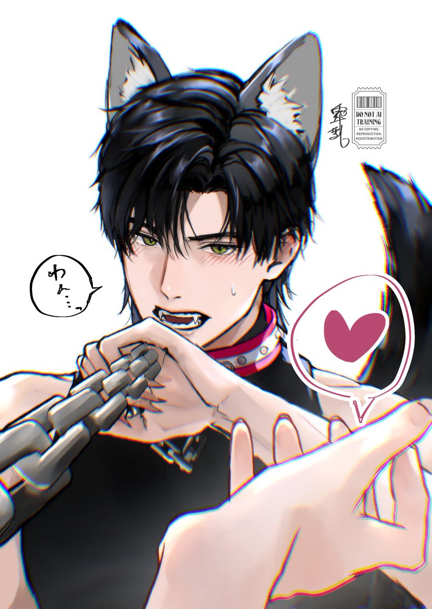 lapin_mil9's tweet photo. #恋と深空二次創作
「レイ！お手っ！！」 https://t.co/xxPxlzI0nh